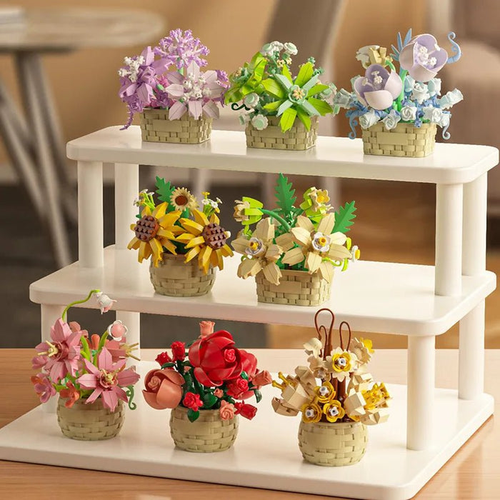 Micro Building Block Flower Bouquet