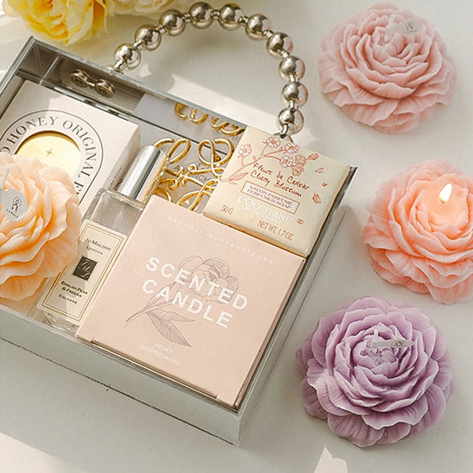 Peony Scented Wax Candles