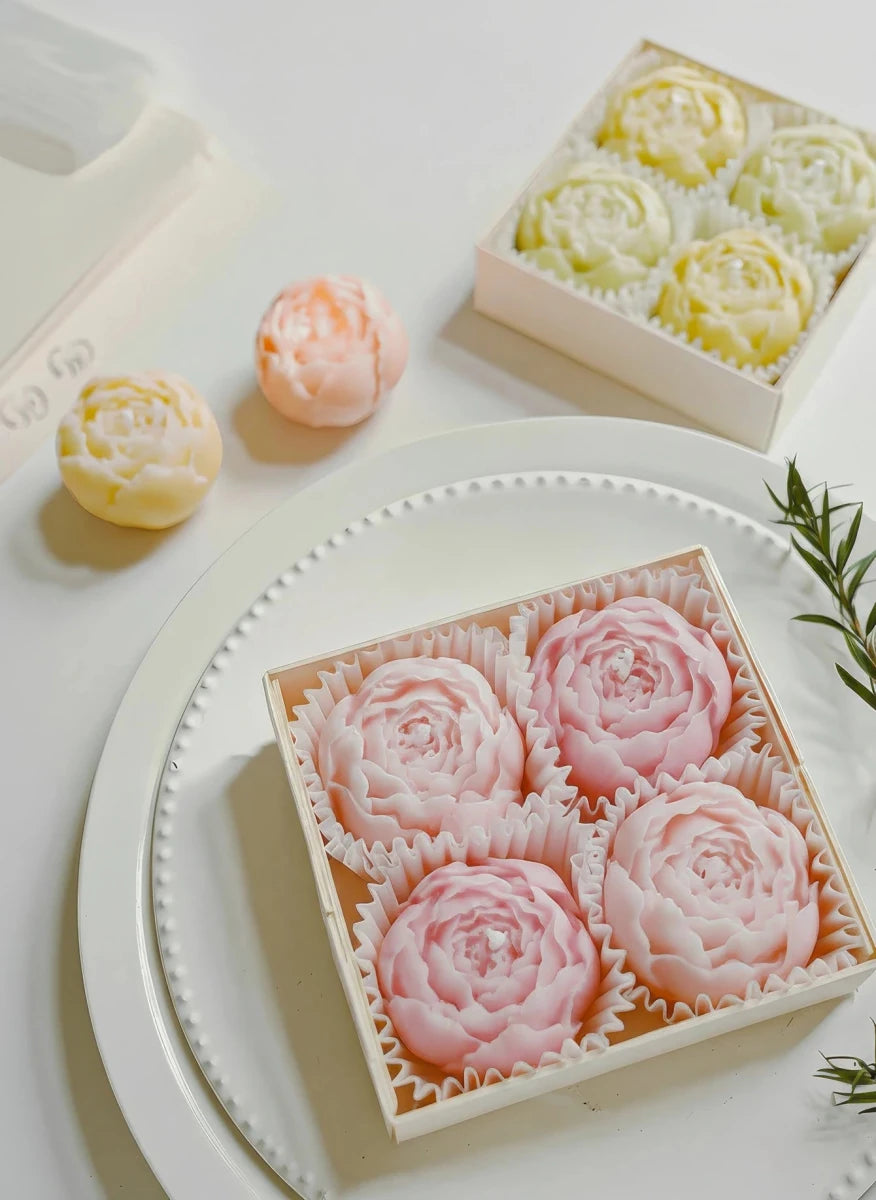 Miniature Scented Rose Candle