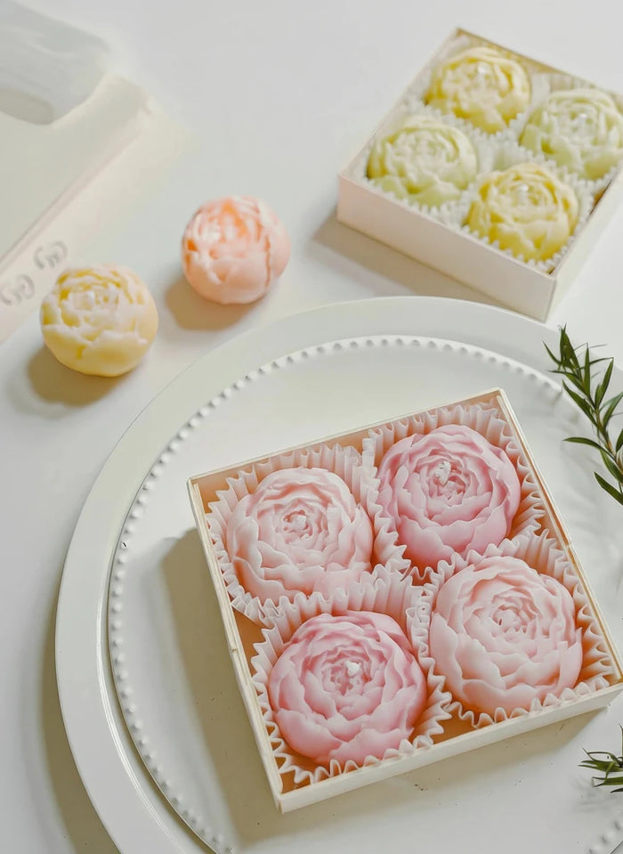 Miniature Scented Rose Candle