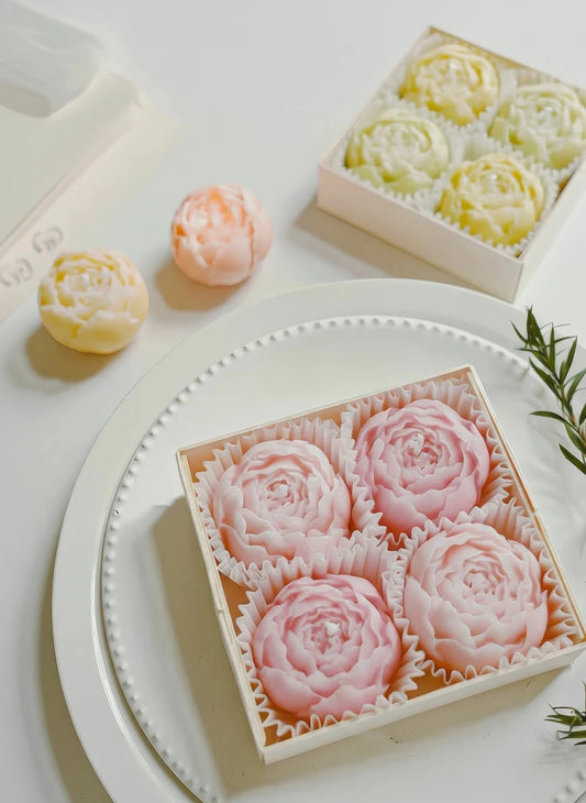 Miniature Scented Rose Candle