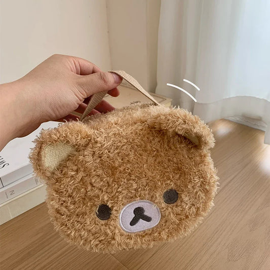 Relaxed Bear Plush Makeup Bag