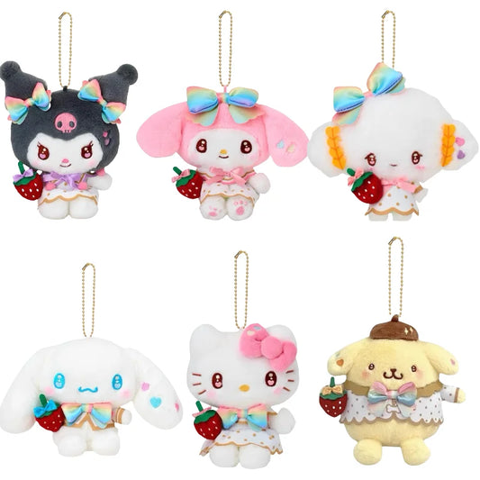 Sanrio Strawberry Anniversary Plush Keychain