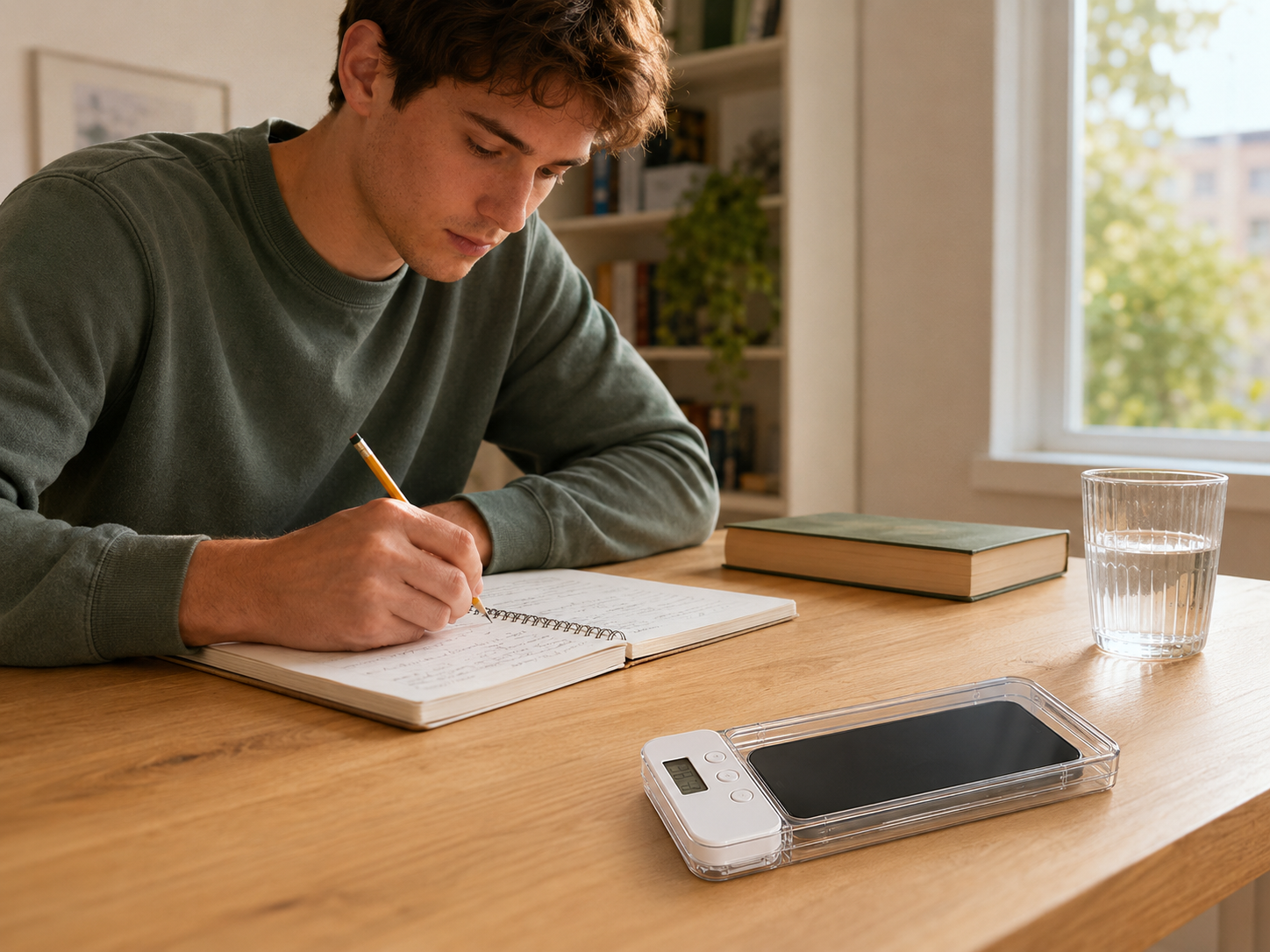 STUDY phone-free routine with the Attention Back lockbox