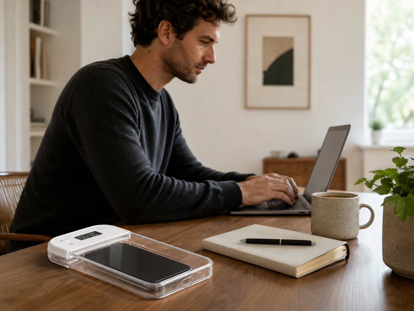 DEEP WORK phone-free routine with the Attention Back lockbox